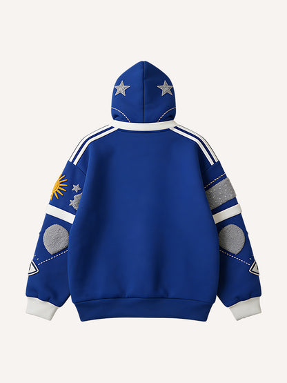 Fashion Casual Printed Polyester Sweater
