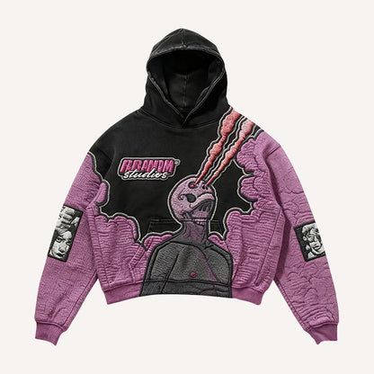 Fashion Casual Printed Polyester Sweater