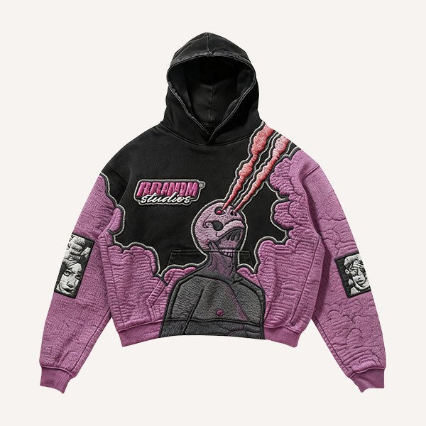Fashion Casual Printed Polyester Sweater
