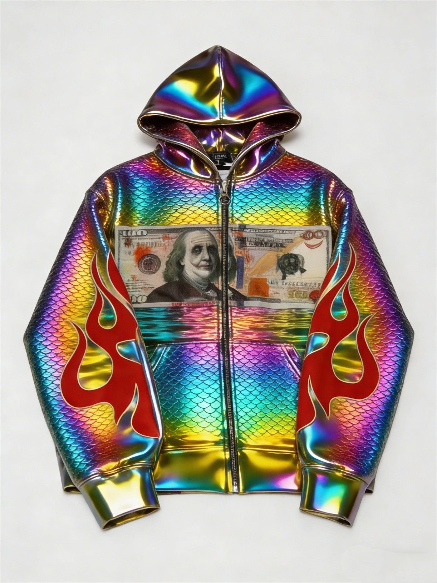 Fashion Casual Printed Polyester Sweater