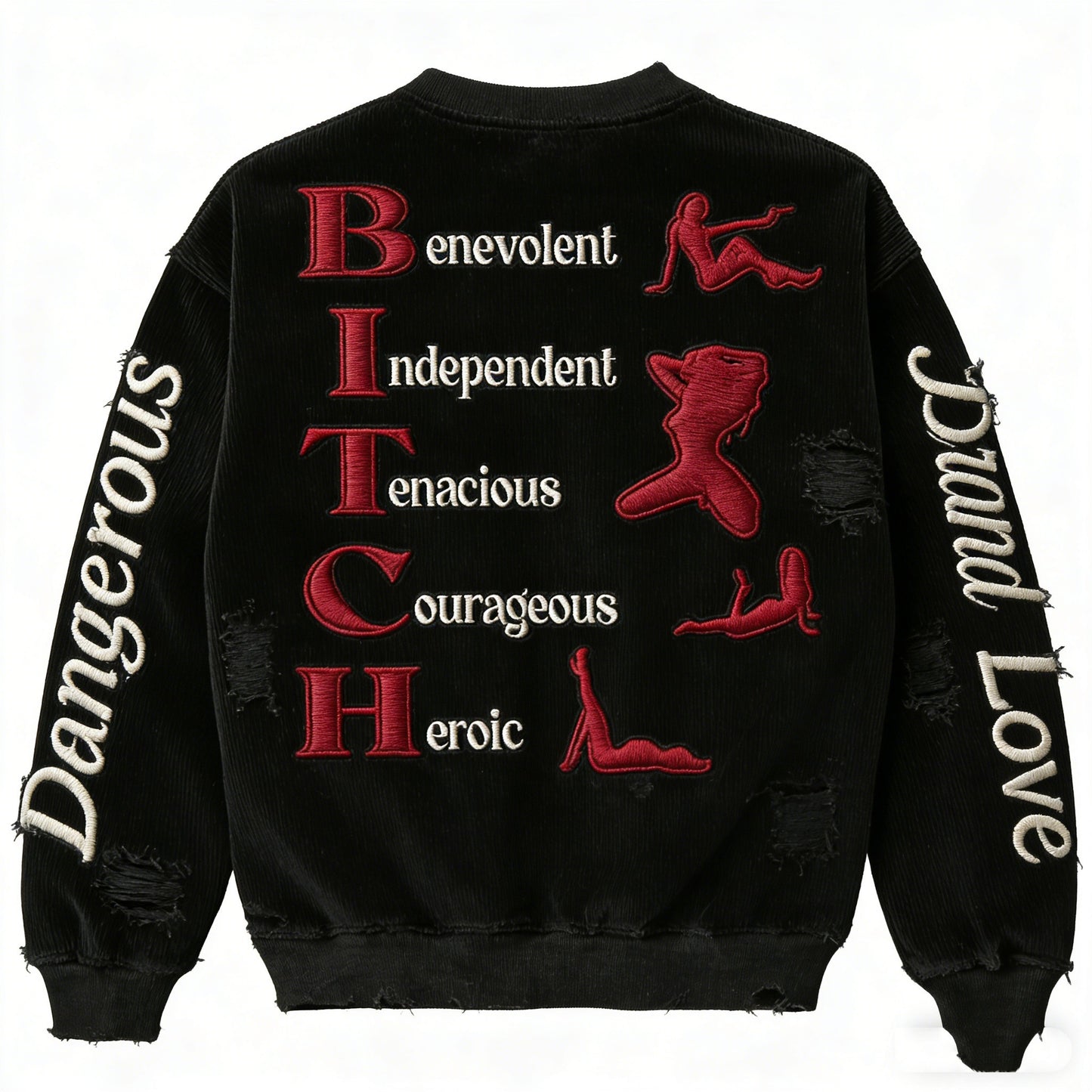 Fashion Casual Printed Polyester Sweater