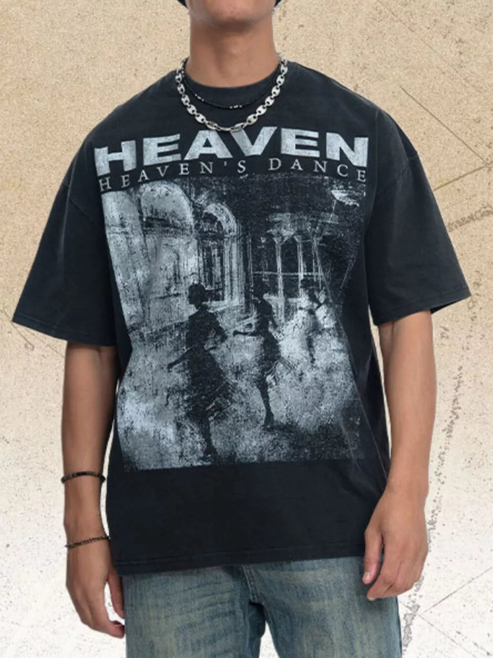 Heaven's Dance Oversized Graphic T-Shirt