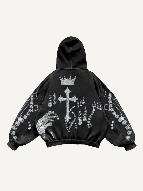 Fashion Casual Printed Polyester Sweater
