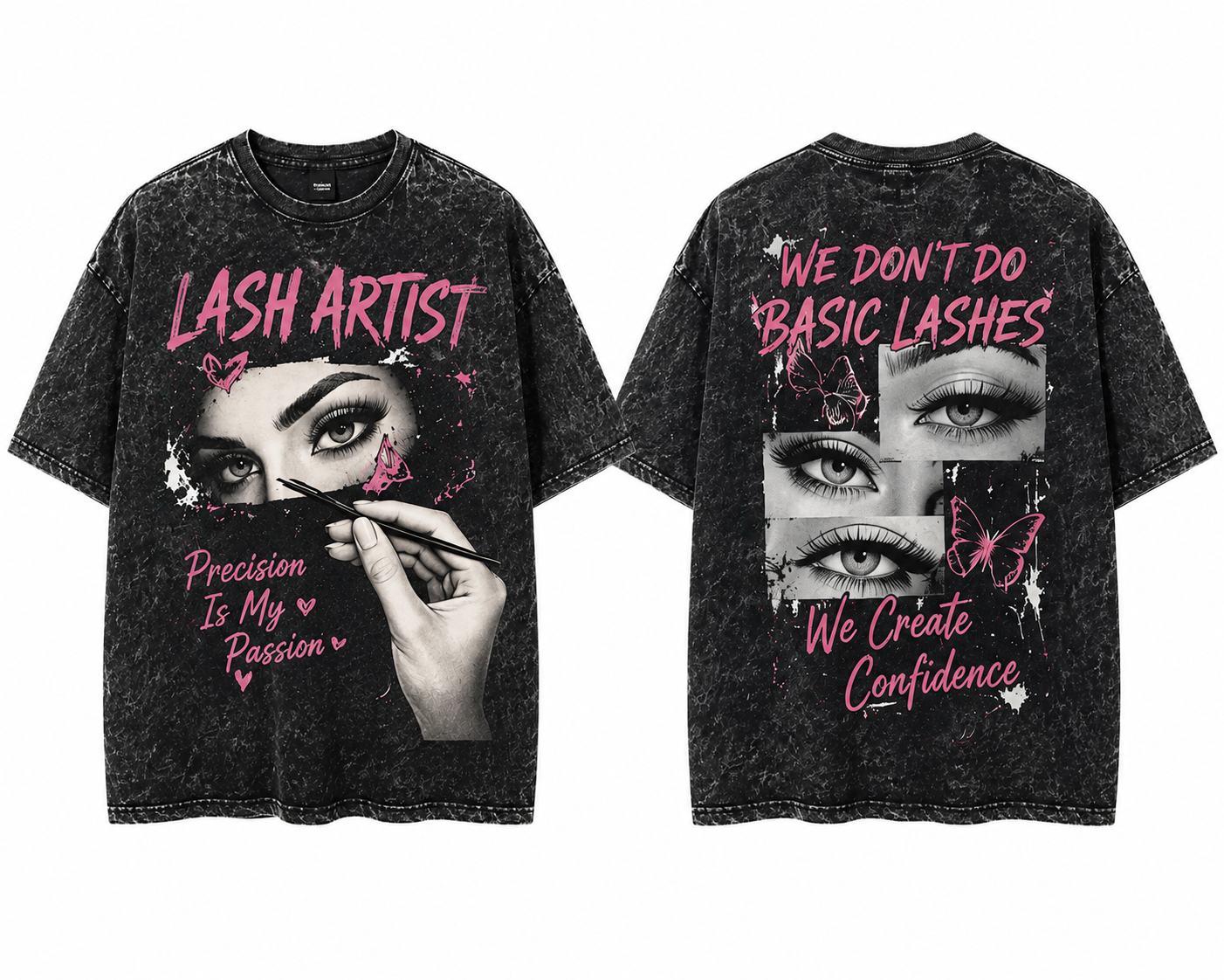 Lash Artist Acid Wash Tee – Precision Is My Passion