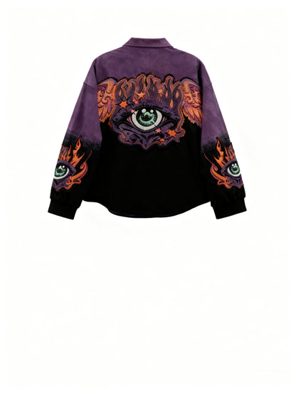 Fashion Casual Printed Polyester Sweater